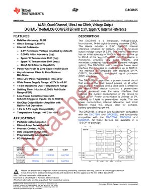 DAC8165ICPW datasheet  